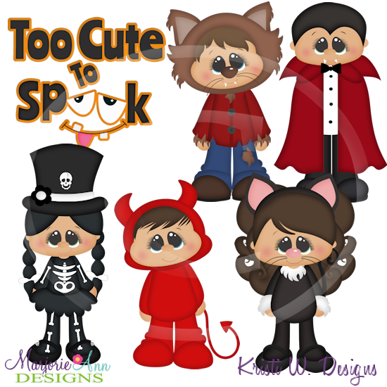 Too Cute To Spook SVG Cutting Files Includes Clipart - Click Image to Close